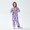 Purple, variant on Kids 2 Piece Snowsuit Set, Hooded Tie Dye Ski Jacket and Snow Pants, Insulated Outdoor Winter Outfit for Girls Boys Snow Play, Multi Colors