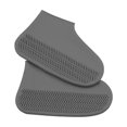 thumbnail image 1 of 1 par de botas de lluvia unisex, impermeables, antideslizantes, de silicona, muy elásticas y resistentes al desgaste, para exteriores, días lluviosos, reutilizables., 1 of 5