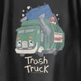 thumbnail image 3 of Trash Truck Dumpster Lifting Youth T Shirt (Black, XS-XL), 3 of 4