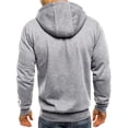 thumbnail image 4 of Htwon Hoodies for Men Mens Plain Hoodie Hooded Zip Up Jacket Men's Sports Hoodies for Men, 4 of 8