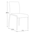 thumbnail image 4 of Conway Stacking Chair in Smoke Brown Gray Fabric Fully Assembled 4 Pack, 4 of 4