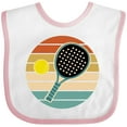 thumbnail image 3 of Inktastic Padel Retro Sunset Boys or Girls Baby Bib, 3 of 4