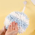 thumbnail image 3 of Chenille Hand Towels for Bathroom 、Kitchen and Bedroom |Hanging Hand Drying Towel with Button Loop | Funny Hedgehog Hand Towel, 3 of 8