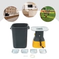 thumbnail image 3 of Grain Mill, 1300W Electric Grain Grinder with 5 Sieves, 55L Large Capacity, Orange Hopper, for Flour, Corn, Coffee, Spices, Commercial & Home Use, 110V, High Speed, 3 of 12