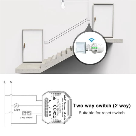 Zigbee WIFI Smart Shutter Switch Relay Module Dimmer Switch Intelligent ...