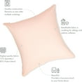 thumbnail image 6 of 20" x 20" Throw Pillow – Cream Peach: 1 PCS Luxurious Premium Microbead Pillow With 85/15 Nylon/Spandex Fabric. Forever Fluffy, Outstanding Beauty & Support. Silky, Soft & Beyond Comfortable, 6 of 7