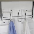 thumbnail image 4 of Chrome Plated Steel Over the Door 5 hook Hanging Rack, 4 of 4