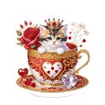 thumbnail image 1 of Kits Arte Diamante Escritorio Forma Especial Gato en Acrílico para Adultos Principiantes, 1 of 9