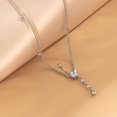 thumbnail image 4 of Silver Crystal Belly Button Ring with Chain Rhinestone Waist Bikini Body Chain Belly Jewelry, 4 of 5