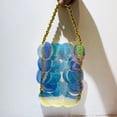 thumbnail image 2 of Bolsos de noche para mujer, bolsos de mano y carteras de diseñador de lujo, novedad de 2023, bolso de mano de muñeca con ribete de cuentas y incrustaciones de lentejuelas de PVC, 2 of 5