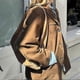 thumbnail image 3 of French Vintage Brown Lapel Pocket Jacket Woman Retro Single Breasted Long Sleeve Casual Coat Autumn New Chic High Street Outwear, 3 of 4