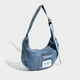 thumbnail image 5 of Bolso Denim Crescent Mujer Bolsillos Dobles Dumpling Con () Azul, 5 of 9