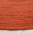 thumbnail image 3 of SAFAVIEH Natural Fiber Eliot Solid Area Rug, Rust, 6' x 6' Round, 3 of 7