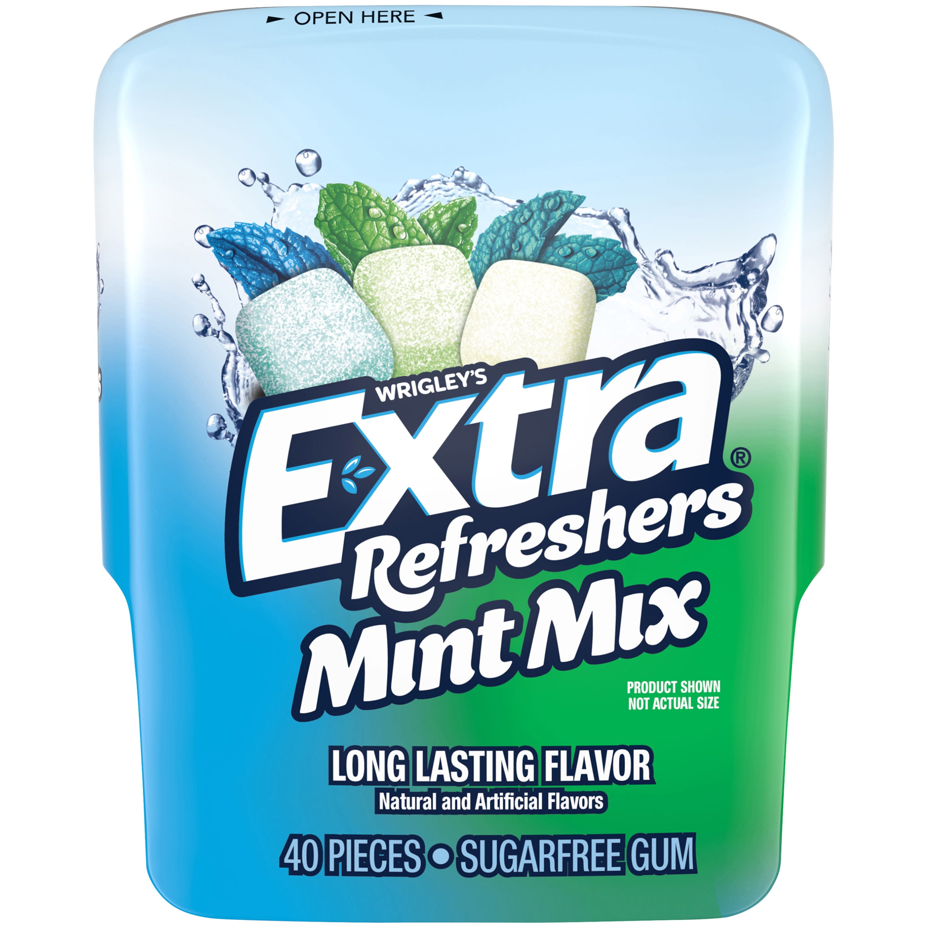 EXTRA Refreshers Chewing Mint Mix Gum, 40-Piece Bottle - Walmart.com