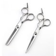 thumbnail image 4 of Tijeras profesionales de corte de cabello y tijeras de entresacar de 6 pulgadas para uso en salones y en el hogar., 4 of 5