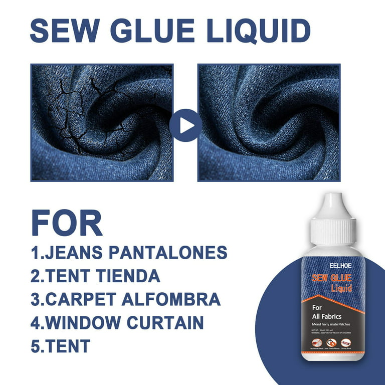 Dengmore Sales Cloth Glue Clothes Repair Glue Washable And Ironing Cloth  Glue Clothes 30ml Multicolor