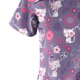 thumbnail image 4 of Uniforme d'Infirmière pour Femmes T-Shirt à Manches Courtes Imprimé Blouse de Travail, 4 of 8