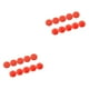 thumbnail image 3 of Yuarrent 10 Uds. De tornillos hexagonales para bicicleta, cubiertas de tornillos, Kit de pernos y tuercas resistentes al agua de plástico, M6,rojo 2piezas, 3 of 6