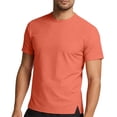 thumbnail image 3 of HAOTAGS Men’s Short Sleeve Round Neck Training T Shirt, Running Fitness Top Moisture Wicking Athletic Gym Tee Orange 2XL, 3 of 9