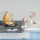 thumbnail image 2 of estatua de resina de cisne,Figuras de cisne,estatuas,decoración del hogar,fiesta de bodas,Estatua de escultura de ciervo,Estatua de ciervo,adorno de mesa,decoración del hogar,Colecciones de, 2 of 8