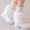 White, variant on Girls Winter Boots Mid Calf, Soft No Slip Windproof PU Riding Boots Black Size 7 Little Kids