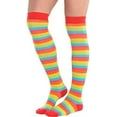 thumbnail image 3 of Rainbow Striped Knee Highs Adult Costume Accessory, 3 of 3