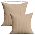 thumbnail image 2 of AQITTI Soft Corduroy Striped Velvet Rectangle Decorative Throw Pillowcase Cusion for Couch 12(No Padding), 2 of 6
