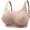 Khaki-bras, variant on Aezemi Women Plus Size Wireless Bra, Breathable Full Coverage Push up Support T-Shirt Brassiere, No Underwire Adjustable Straps Bralette for Older Women 42