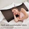 thumbnail image 5 of Zebras Print Body Pillow Covers 20"x60", Abstract Animal Skin Texture Brown Soft Brushed Microfiber Breathable Throw Pillow Covers, Pillowcase with Zipper for Couch Sofa Bedroom Living Room, 5 of 9