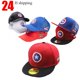 thumbnail image 2 of Gorro de malla con dibujos animados de Marvel para bebé, gorra de viaje de Marvel, Capitán América, Spiderman, regalo de 2 a 8 años, 2021 Fivean unisex, 2 of 2