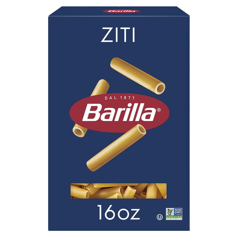 6 pack) Barilla Classic Non-GMO, Kosher Certified Ziti Pasta, 16