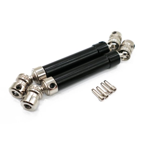 Junta de transmisión universal Bewildely con diseño estriado de acero para Accesorio sobre orugas 1/10 Gen7 Kits de construcción modelo Negro