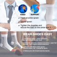 thumbnail image 5 of 4 Pairs Open Toe Adjustable Ankle Brace Compression Sleeves with Arch Support for Women & Men , Relief for Swelling, Plantar Fasciitis, and Sprains – Step into Comfort and Stability, 5 of 6