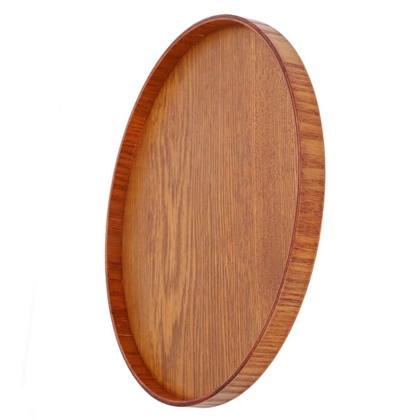 Food Tray,Wood Serving Tray Round Wood Tray Wood Serving Tray Optimized for  Excellence 