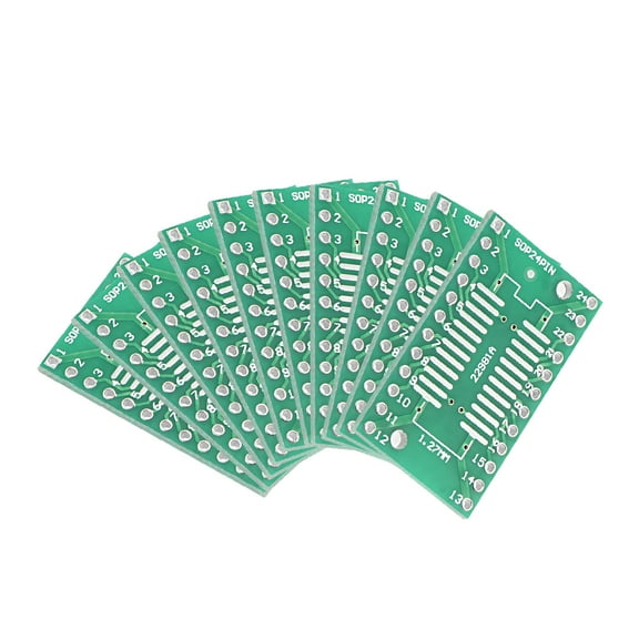 10PCS SOP 24PIN 1.27MM / SSOP 24PIN 0.65MM to DIP PCB Board SMD Converter