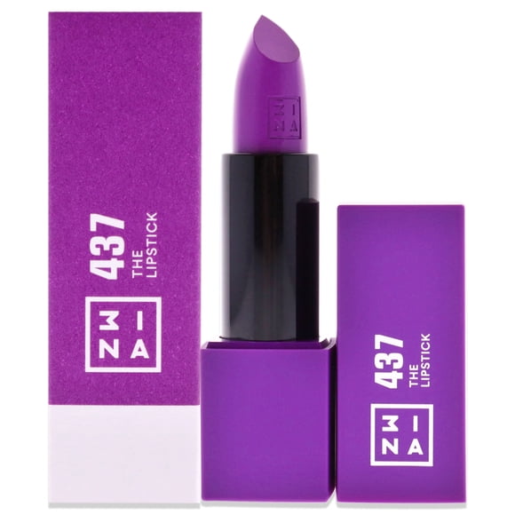 The Lipstick - 437 Ultra Violet de 3Ina para mujeres - Lápiz labial de 0,16 oz