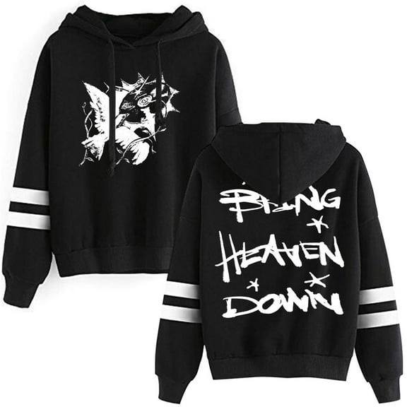 Hulvey Bring Heaven Down Hoodie Long Sleeve Sweatshirt Women Men Casual Pullover Clothes
