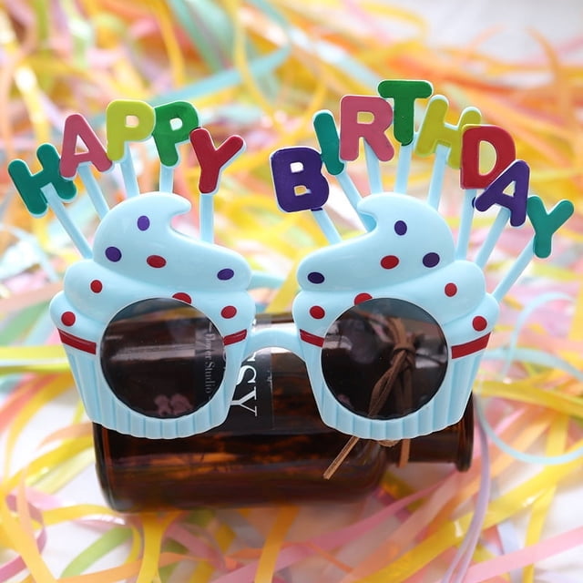 Gafas de sol de feliz cumpleaños, accesorios para fotos de cumpleaños, gafas divertidas y novedosas, fiesta de cumpleaños para niños y adultos