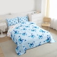 thumbnail image 3 of jejeloiu Blue Kawaii Butterfly Bedding Comforter Set,Cartoon Animal Twin Comforter Sets,Fairy Tale Theme Bedding Set For Girls Teens,Ultra Soft Home Decor Reversible,2pcs, 3 of 8