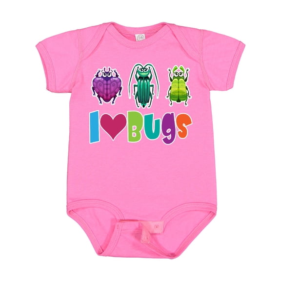 Inktastic I Love Bugs Boys or Girls Baby Bodysuit