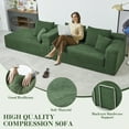 thumbnail image 4 of 106.5” Sectional Sofa with Chaise, YINIX 3 Seater L-Shaped Sofa Couch for Living Room, Green, 4 of 7