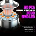 thumbnail image 3 of For Honda Accord Civic 2006-2014 H11 Fog Light Projector Lens Pink LED Bulbs, 3 of 10