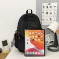 thumbnail image 4 of Fashion Campus Backpack Girl's Junior School Bag Boy's Large Capacity Solid Color Backpack, 4 of 8