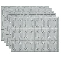 FASÄDE Chain Decorative Vinyl 18in x 24in Backsplash Panel in Cashmere (5 Pack)