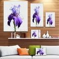 thumbnail image 3 of Beautiful Iris Croquis Aquarelle - Impression sur Toile Florale, 3 of 4