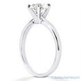thumbnail image 3 of Round Cut Forever ONE D-E-F Moissanite Classic 4-Prong Solitaire Engagement Ring in 14k White Gold, 3 of 4