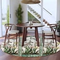 thumbnail image 4 of Green Spring Botanical Round Area Rug 5 FT, Non Slip Bedroom Rugs, Summer Butterfly Vintage Washable Soft Circular Carpet Non-Shedding Floor Mat for Kitchen Dining Room Foyer Balcony Dorm, 4 of 8