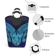 thumbnail image 4 of Aries Collapsible Laundry Basket Organizer, Bathroom Dirty Clothes Organizer Square Laundry Basket Laundry Hamper, 50L Large Capacity, 4 of 6