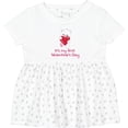 thumbnail image 3 of Inktastic It's My First Valentine's Day Girls Baby Dress, 3 of 5