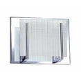 thumbnail image 2 of VF2400-1L-CH-Kendal Lighting Inc.-Aurora - 1 Light Bath Vanity-6.5 Inches Tall and 8 Inches Wide-Chrome Finish-Linen Glass Color, 2 of 2